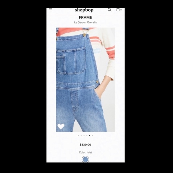 FRAME Denim Le Garcon Overalls. - Picture 11 of 11